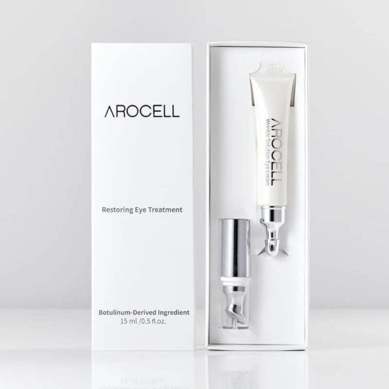 Arocell Wrinkle Solution Eye Cream paakių kremas su VIBRUOJANČIA galvute ir botulino peptidais, 15 ml