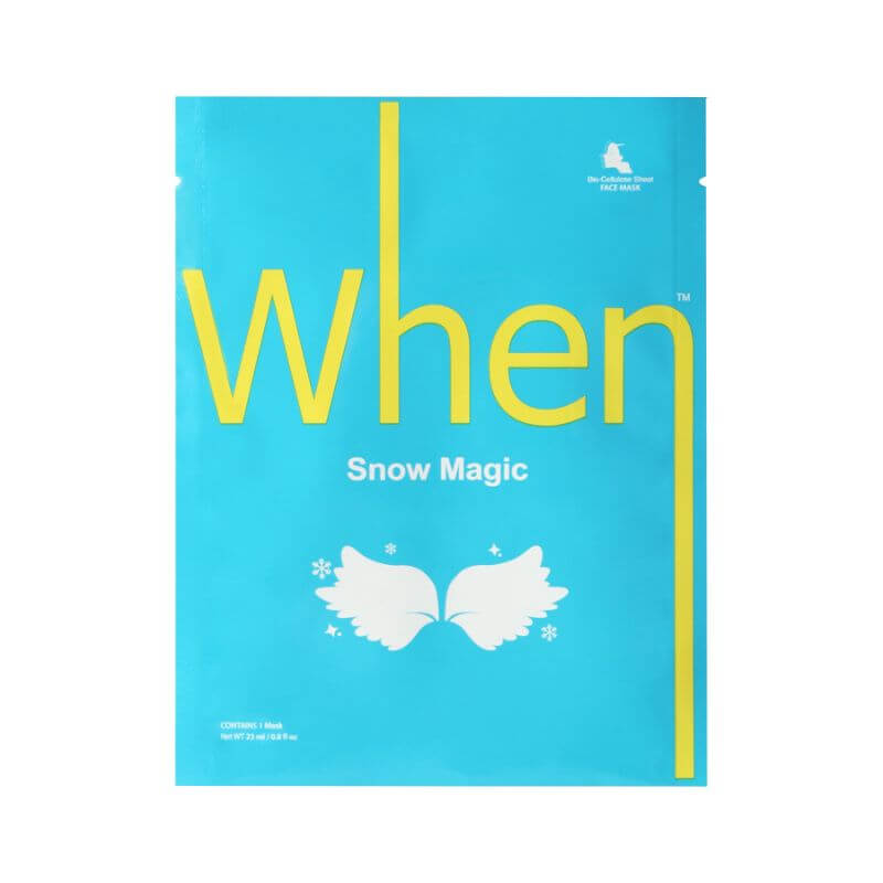 When® Snow Magic švytėjimo suteikianti bioceliuliozinė lakštinė kaukė