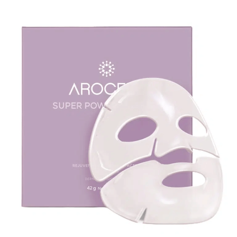Arocell Super Power Mask EX intensyviai drėkinanti kaukė su kolagenu, laikoma 4 val., 1 vnt.