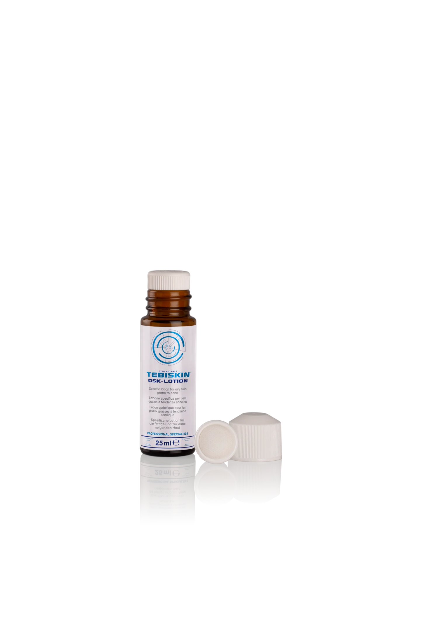 TEBISKIN® OSK-LOTION losjonas riebiai odai, linkusiai į aknę, subalansuotas sunkesniais atvejais, 25ml
