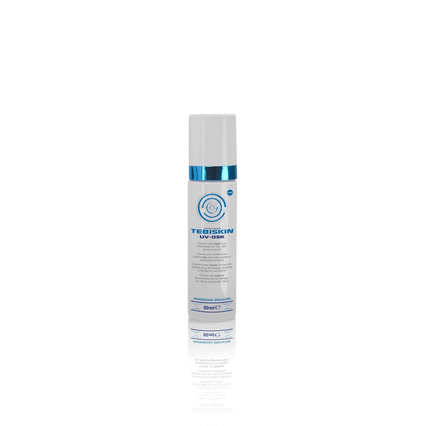 TEBISKIN® UV-OSK SPF 30 apsauginis kremas nuo saulės riebiai odai, linkusiai į aknę, 50ml