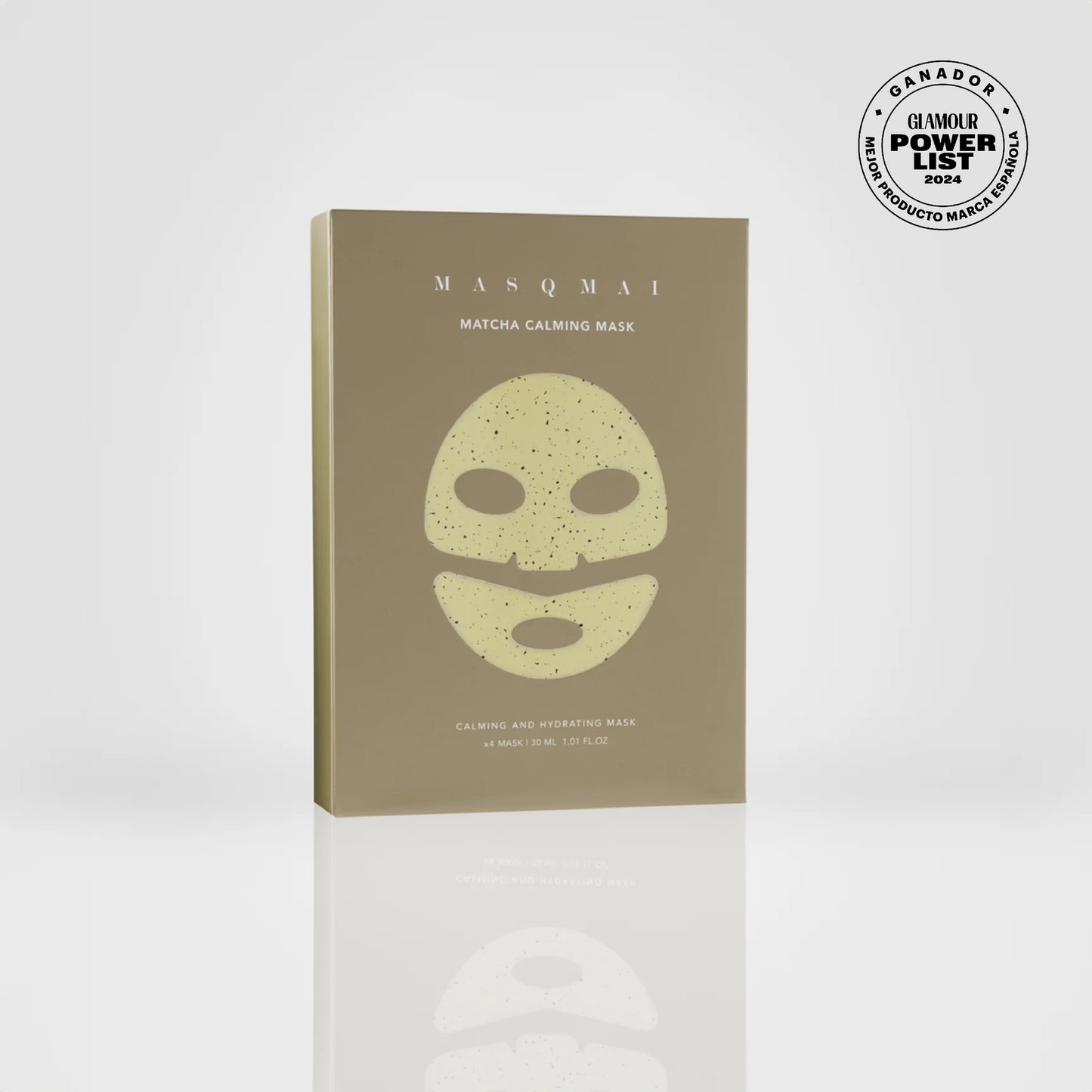 MASQMAI Matcha raminanti ir drėkinanti kaukė, 1vnt.