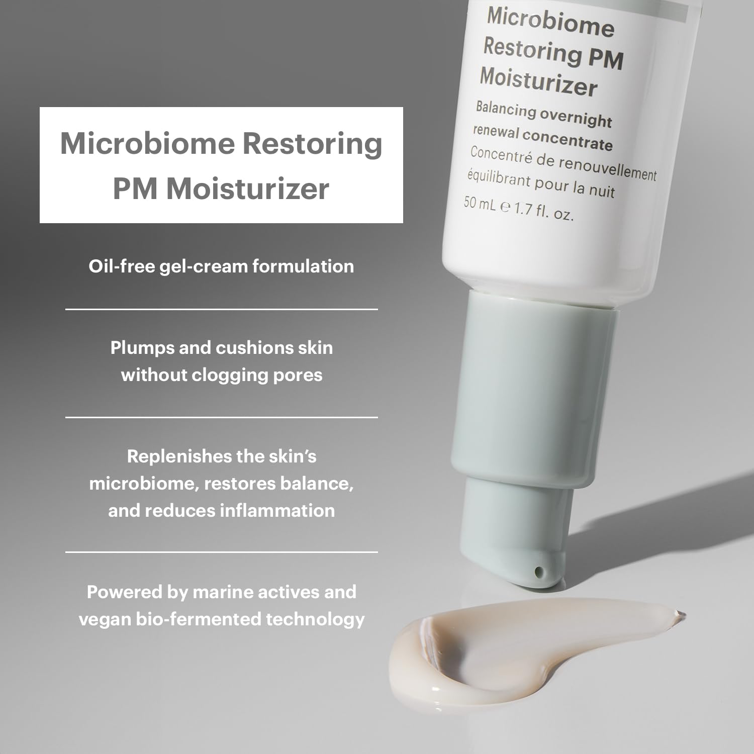 Glo Skin Beauty MIKROBIOMĄ ATSTATANTIS NAKTINIS DRĖKIKLIS / CLARIFY+BALANCE MICROBIOME RESTORING PM MOISTURIZER, 50 ml