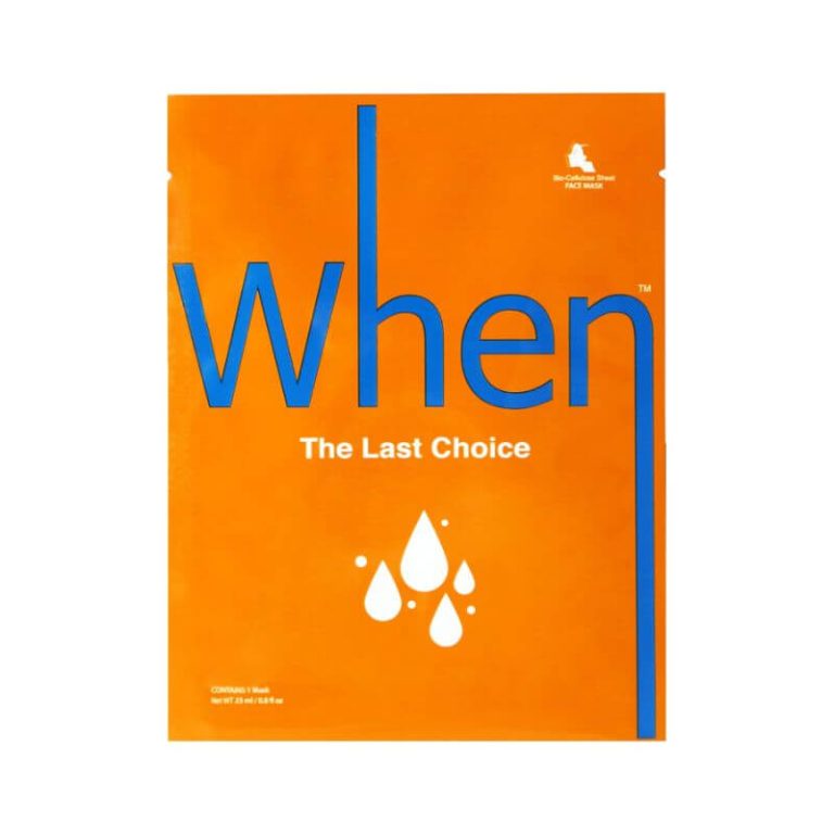 When® The Last Choice drėkinanti bioceliuliozinė lakštinė kaukė su hialuronu, ženšeniu ir greipfruktų sėklų ekstraktu, 1vnt.
