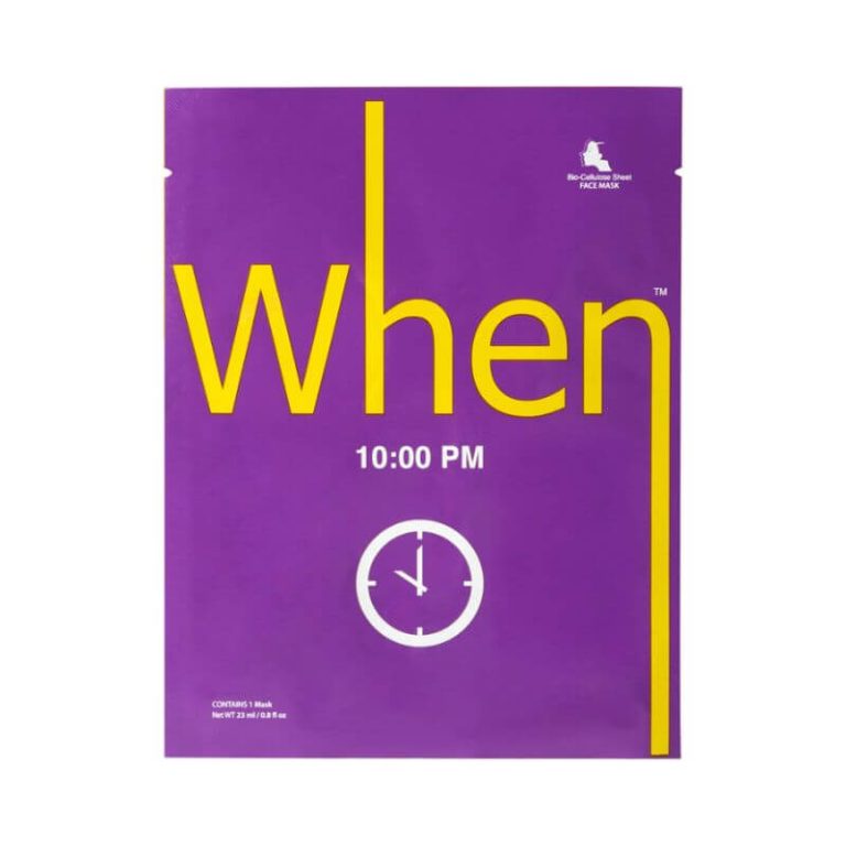 When® 10:00 PM priešraukšlinė bioceliuliozinė lakštinė kaukė su kolagenu ir arbūzu ekstraktu, 1vnt.