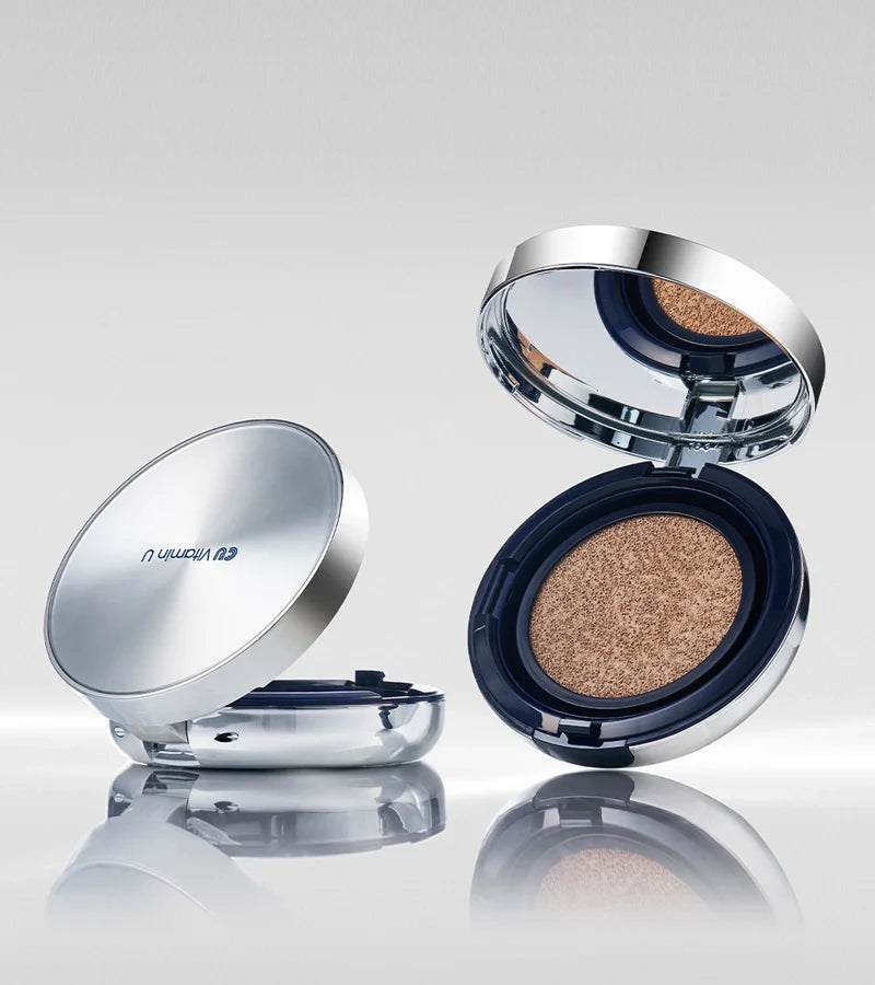 CUSKIN MAKIAŽO PAGRINDAS-KUŠONAS nr.23 (natural beige) SU PUSIAU MATINIU FINIŠU SPF50+ PA++++, 15G + 15G