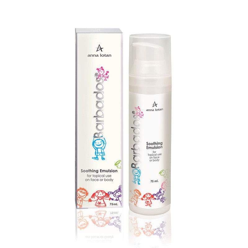 ANNA LOTAN BARBADOS raminamoji emulsija, tinka veidui, kūnui ir vaikams, 75 ml
