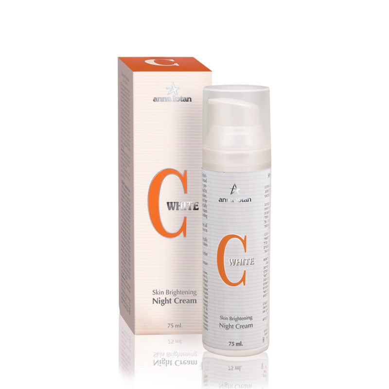 ANNA LOTAN C-WHITE naktinis veido kremas su vitaminu C, 75 ml