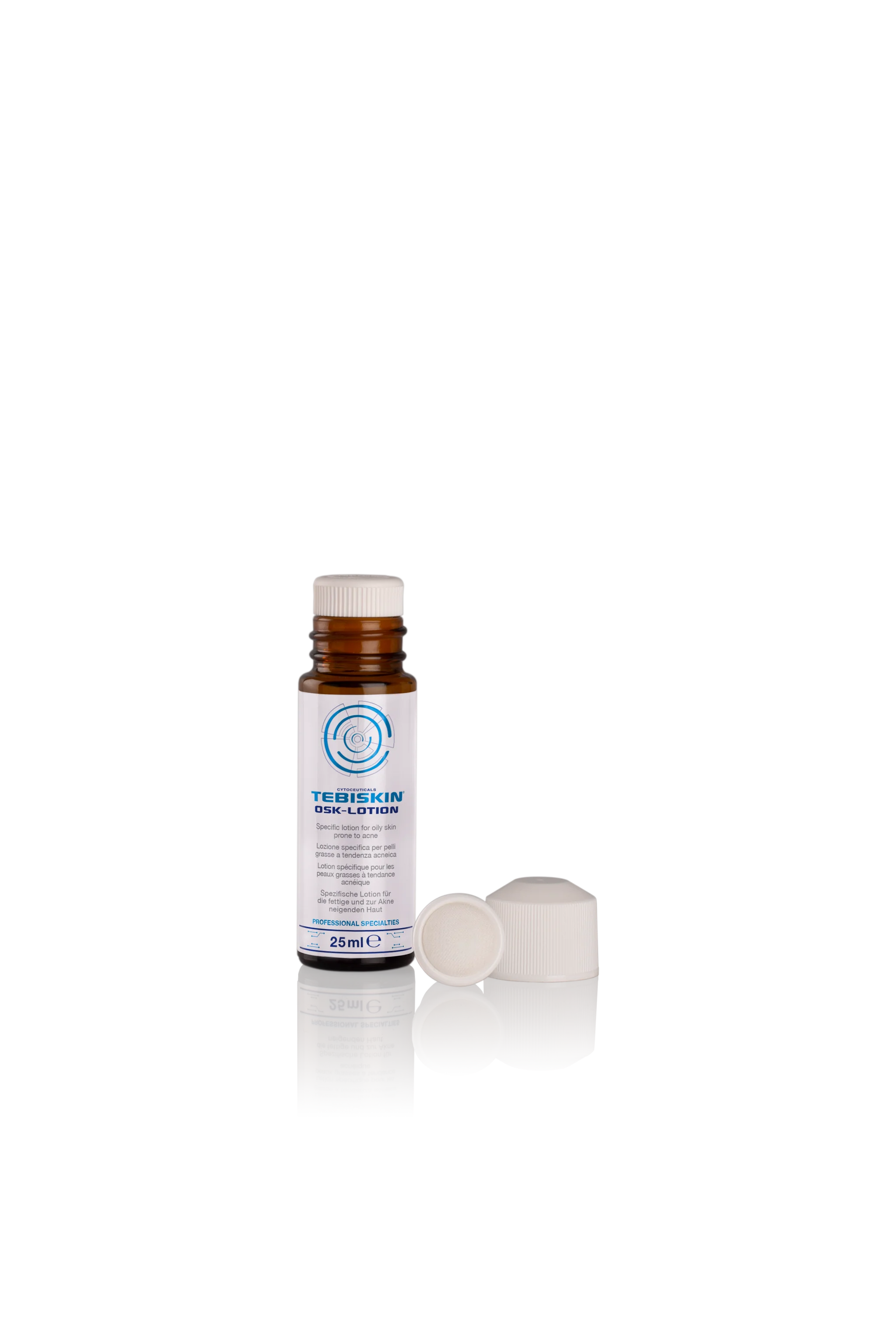 TEBISKIN® OSK-LOTION losjonas riebiai odai, linkusiai į aknę, subalansuotas sunkesniais atvejais, 25ml