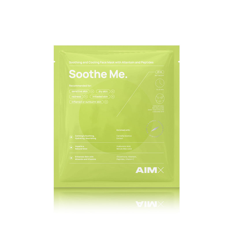 Greito poveikio raminanti veido kaukė su peptidais AIMX „Soothe Me“, 1vnt.