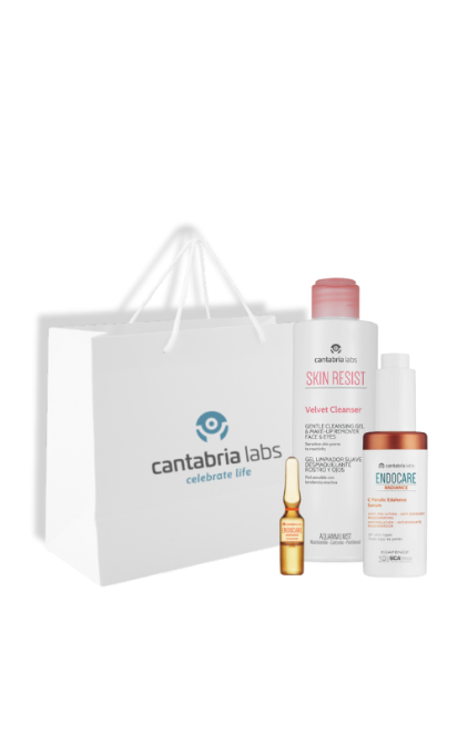 CANTABRIA LABS Antioksidantų ir odos švytėjimo rinkinys (30ml + 200ml + 1ml)