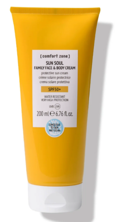 COMFORT ZONE SUN SOUL apsauga nuo saulės veidui ir kūnui - visai šeimai SPF50+, 200ml