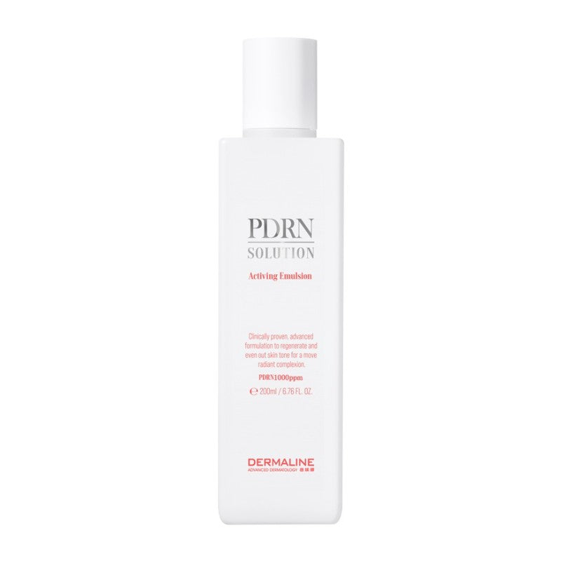 DERMALINE PDRN SOLUTION  EMULSION Dvigubo Poveikio Emulsija (Lengva Kremo Versija) Odos Regeneracijai, Drėkinimui Ir Elastingumui, 200 Ml