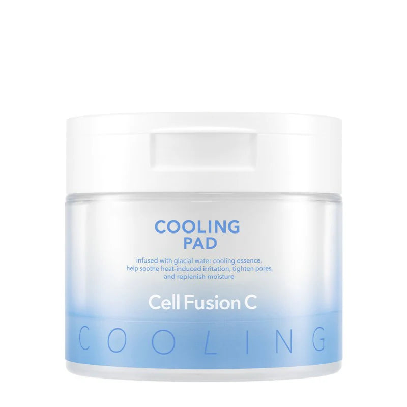 Cell Fusion C „First Cooling Pad“ vėsinantis ir drėkinantis veido tonikas, 180ml (70 vnt.)