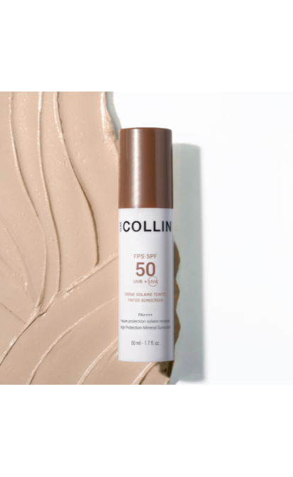 G.M. COLLIN SPF 50 TINTED SUNSCREEN APSAUGINIS KREMAS SU ATSPALVIU, 50 ML