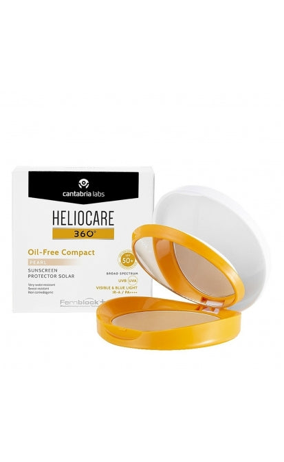 HELIOCARE 360 OIL-FREE APSAUGINĖ KOMPAKTINĖ PUDRA SPF50, 10 G (Pearl, šviesi)