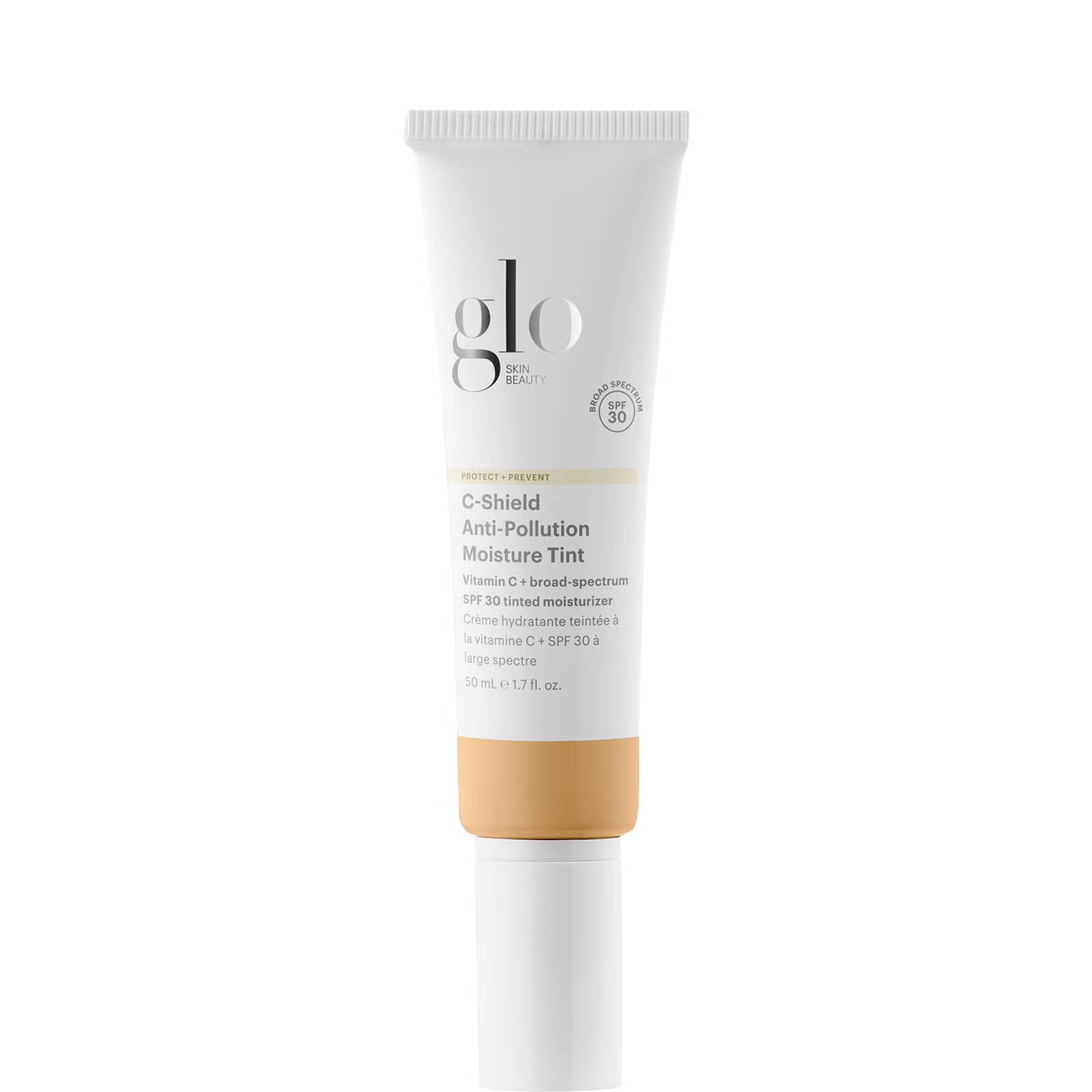 Glo Skin Beauty APSAUGINIS DRĖKINAMASIS KREMAS SU ATSPALVIU NUO TARŠOS SPF 30 C-SHIELD /5W COLOR PROTECT+PREVENT C-SHIELD ANTI-POLLUTION MOISTURE TINT SPF 30, 50ml