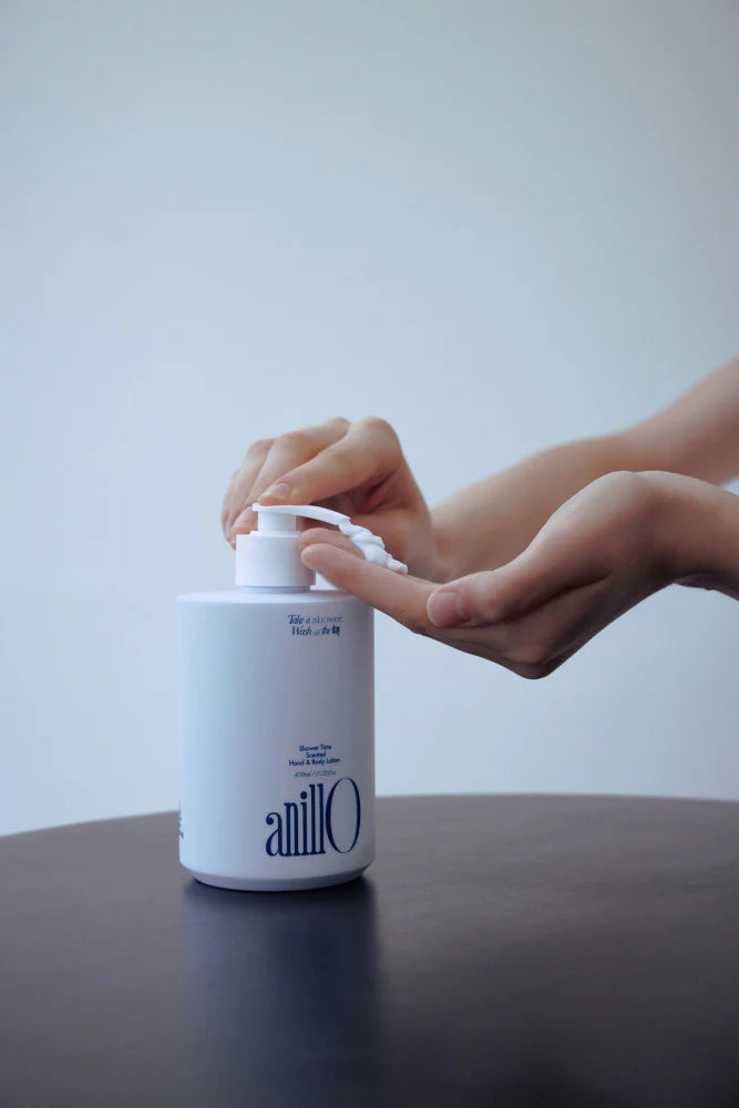 ANILLO SHOWER TIME SCENTED HAND & BODY LOTION – KŪNO IR RANKŲ LOSJONAS, pakalnutės, pipiro, smilkalų, kedro kvapo,  450ML