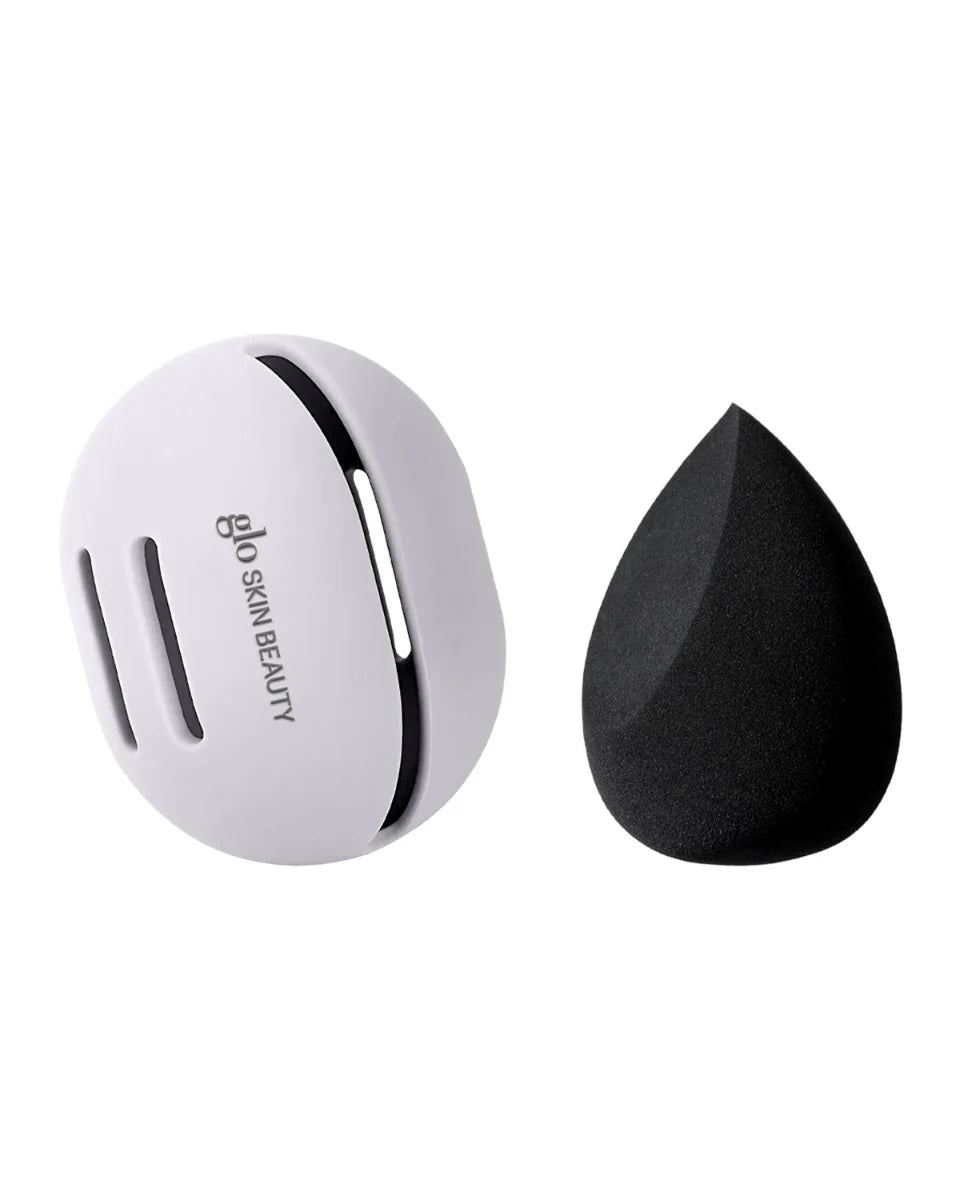 Glo Skin beauty Blender Sponge + Travel case / Makiažo kempinėlė su dėklu