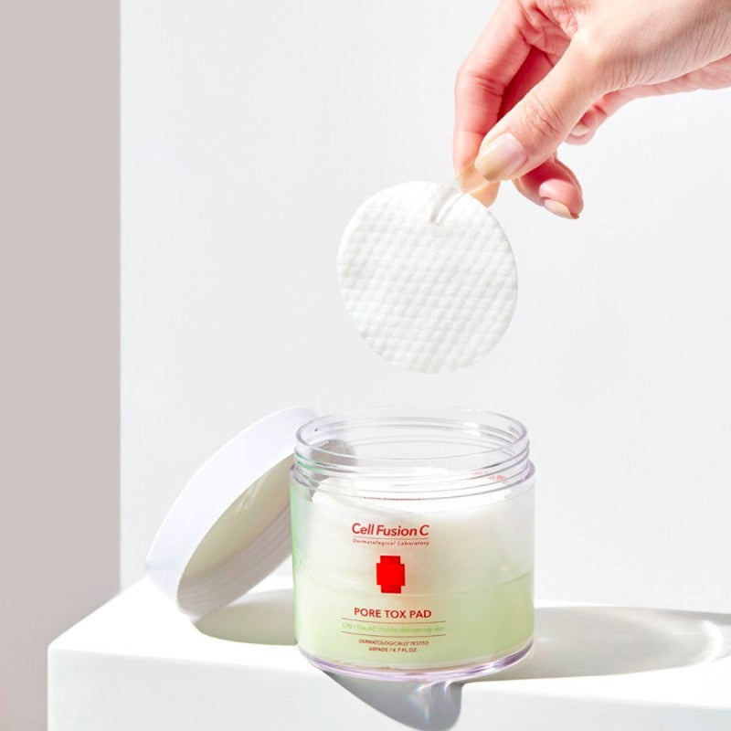 Cell Fusion C Poras sutraukiantis ir drėkinantis tonikas „Pore Tox Pad“, 150 ml (60 diskelių)