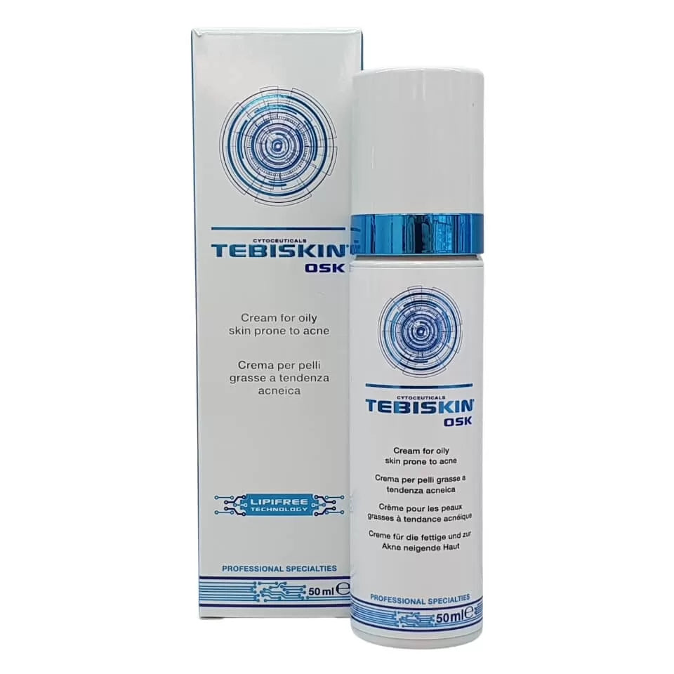 TEBISKIN® OSK specialus kremas riebiai, į aknę linkusiai odai, 50ml
